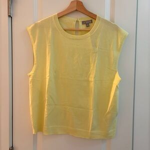 Featherweight cashmere-blend cropped sweater shell